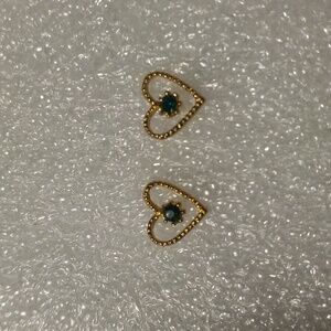 Small heart shaped earrings